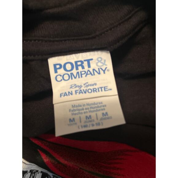 NWT Port and Company Kid's Black T Shirt KNIGHT IN SHINIG ARMOR Size M (10) - Picture 4 of 4